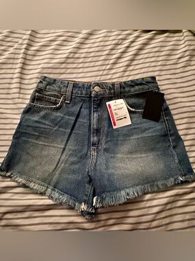 Joe's Jeans Blue Distressed Denim Cutoff Shorts